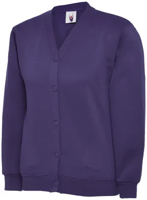 Childrens Classic Cardigan | Purple