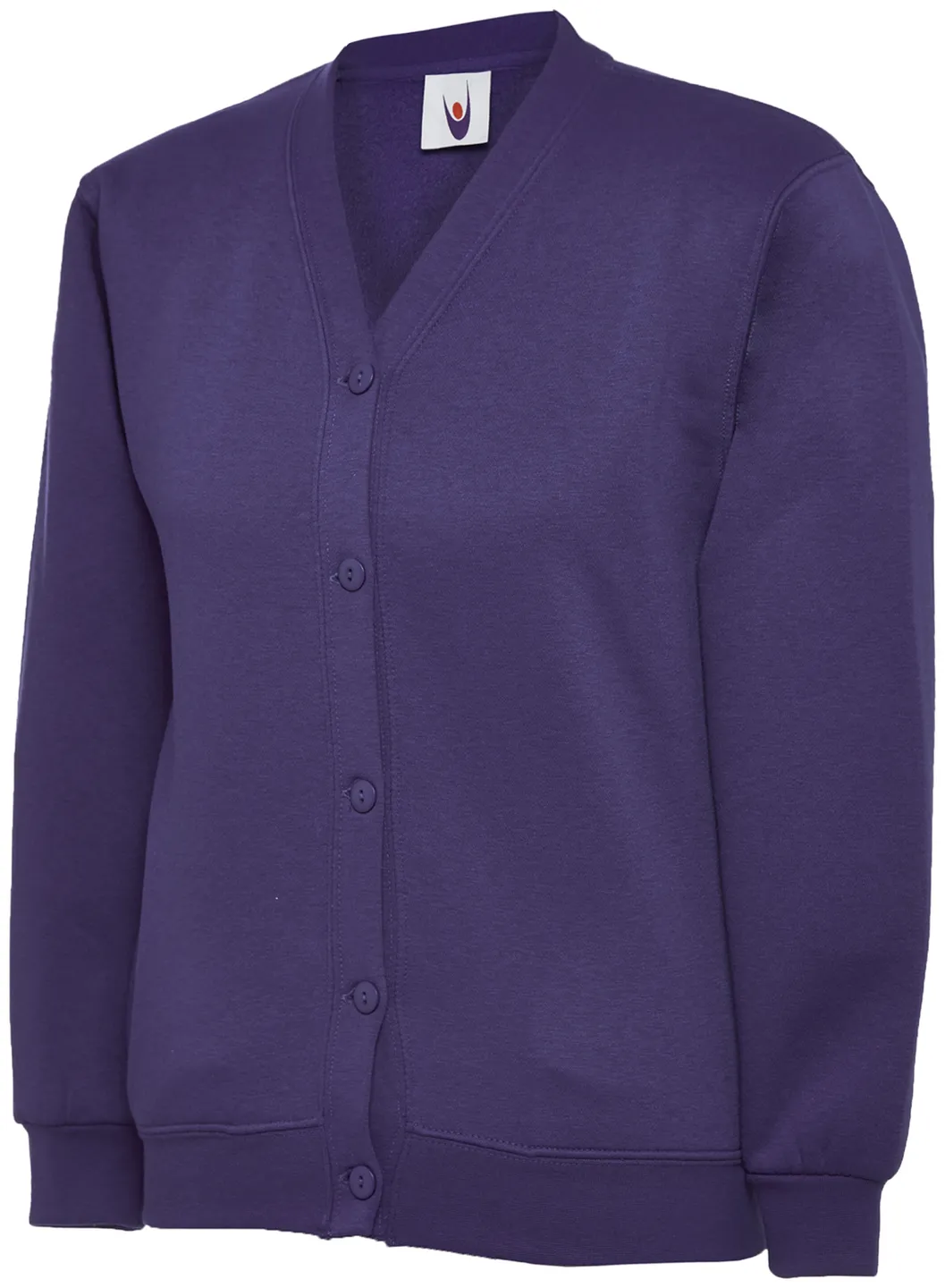 Childrens Classic Cardigan | Purple