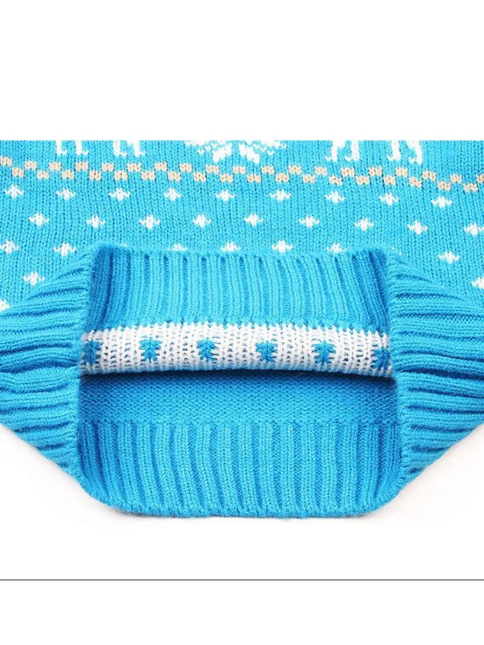 Christmas Elk Snowflake Jumper Knitting Sweater Baby Boy Crochet Sweatshirt