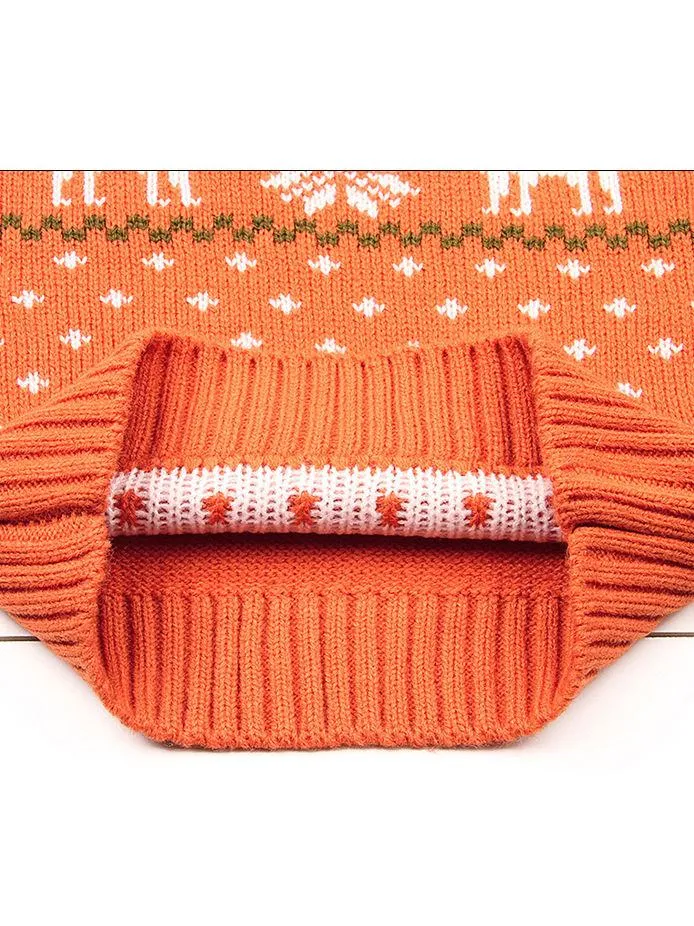 Christmas Elk Snowflake Jumper Knitting Sweater Baby Boy Crochet Sweatshirt