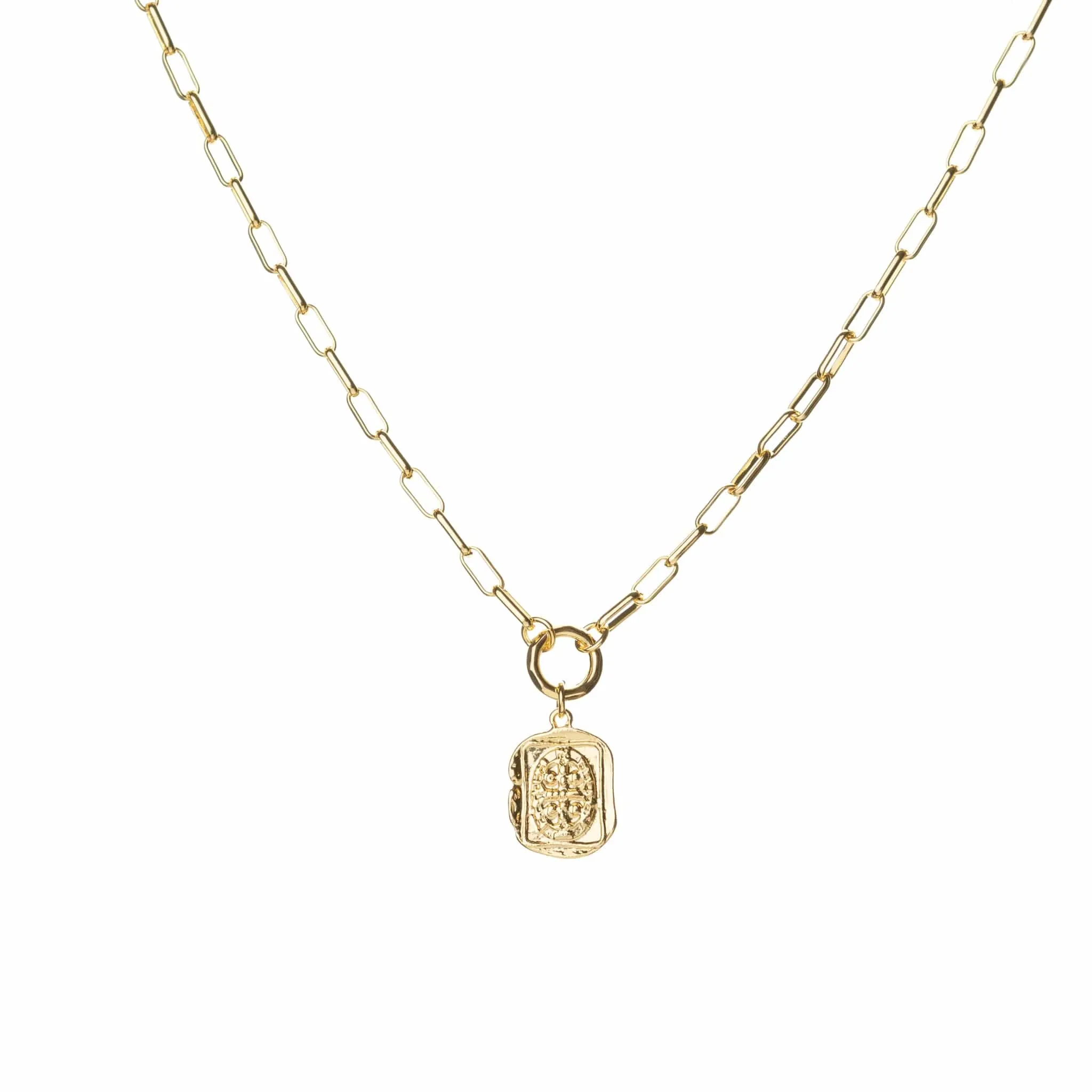 Chunky Coin Link Necklace