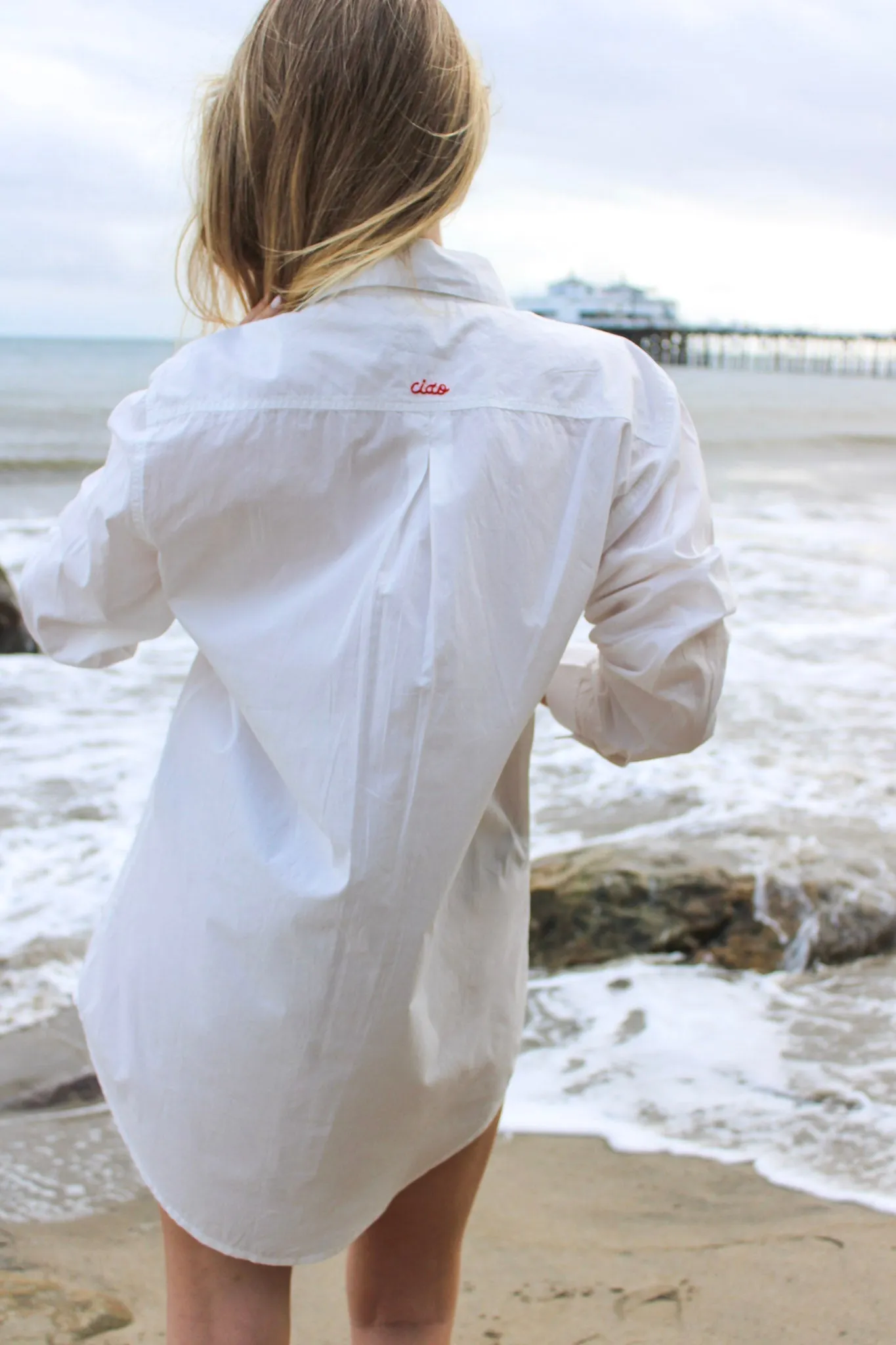 Ciao Shirt Dress - White by Sitano