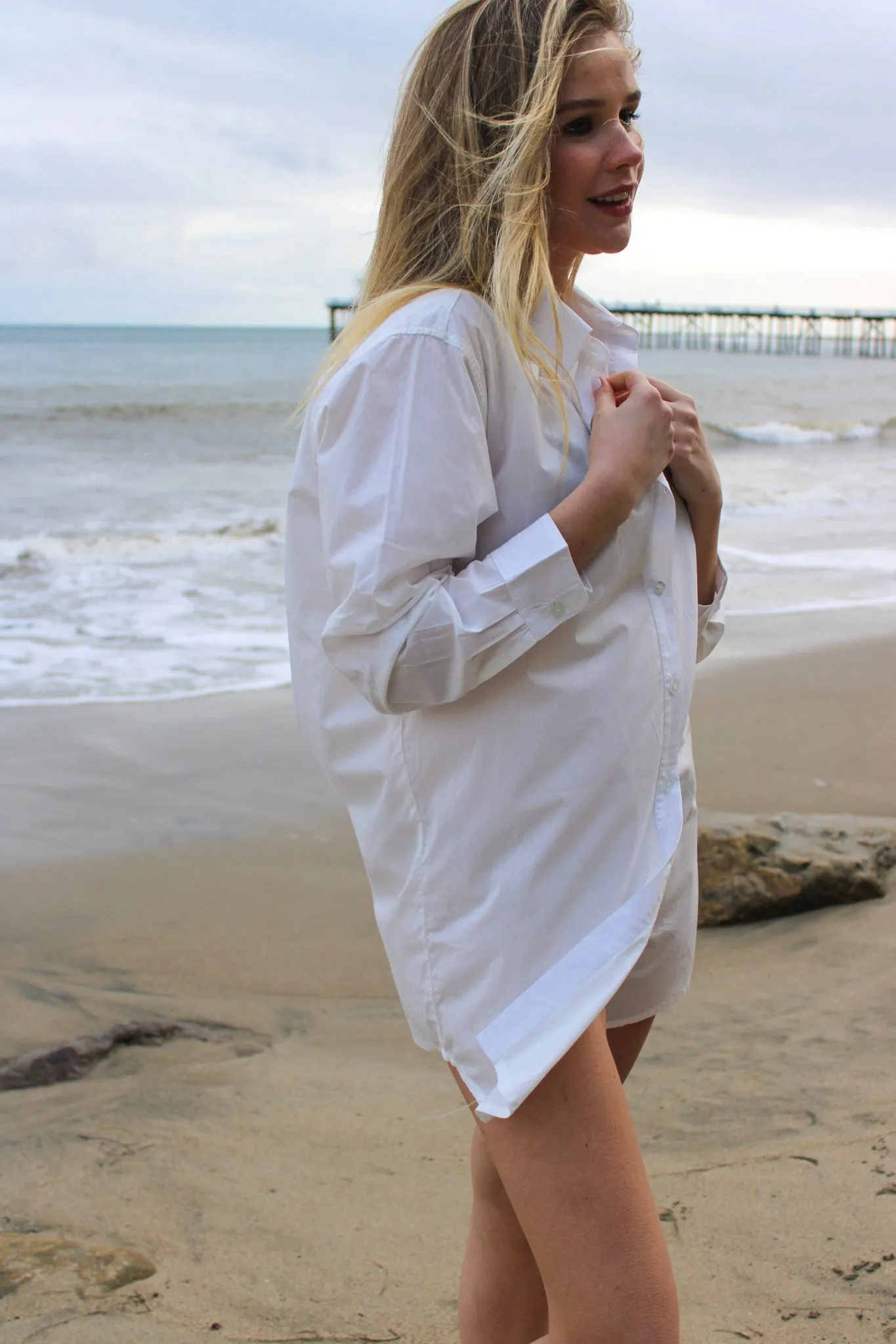 Ciao Shirt Dress - White by Sitano