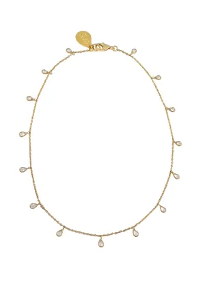 Clear CZ Bezel Chain
