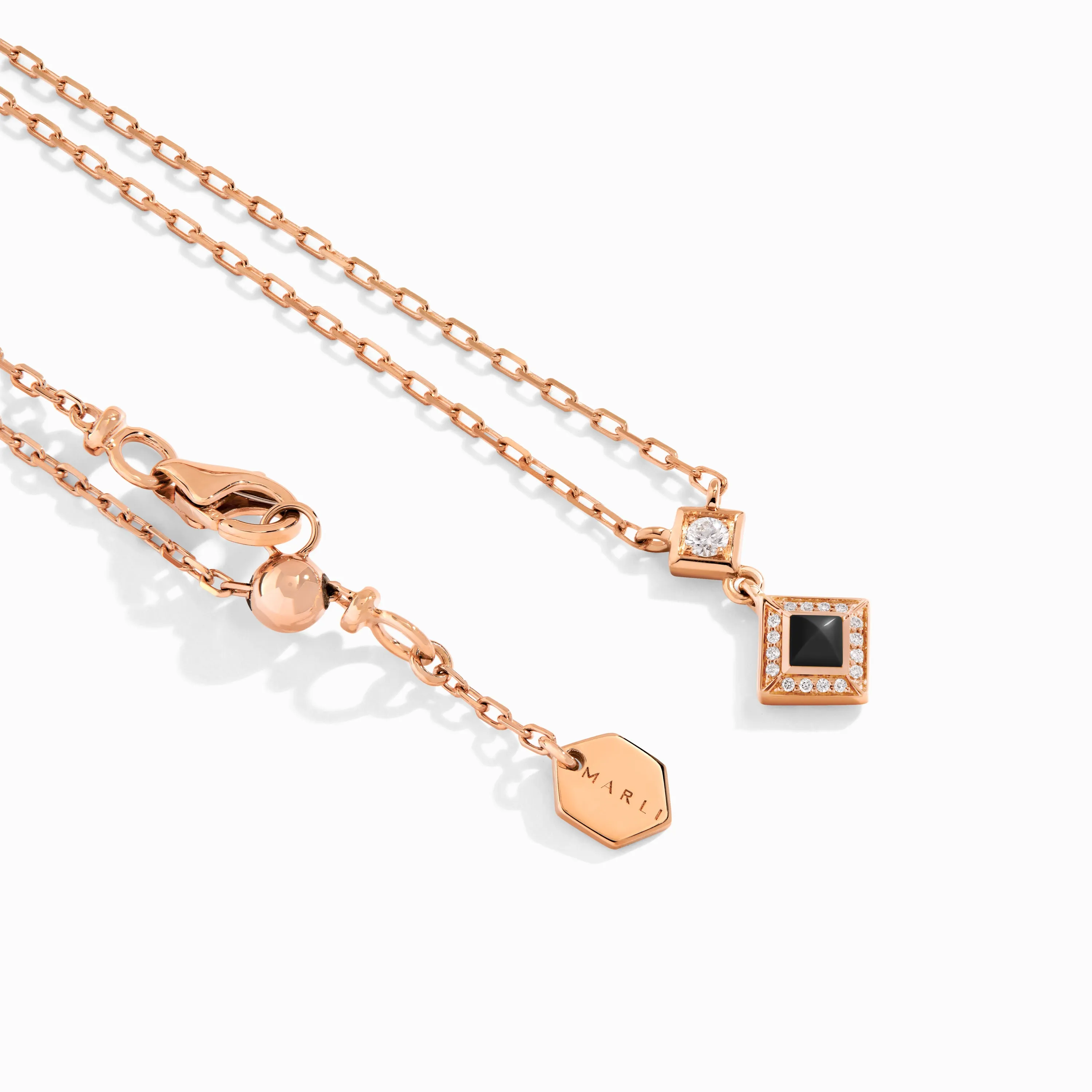Cleo Lotus Pavé Pendant Necklace