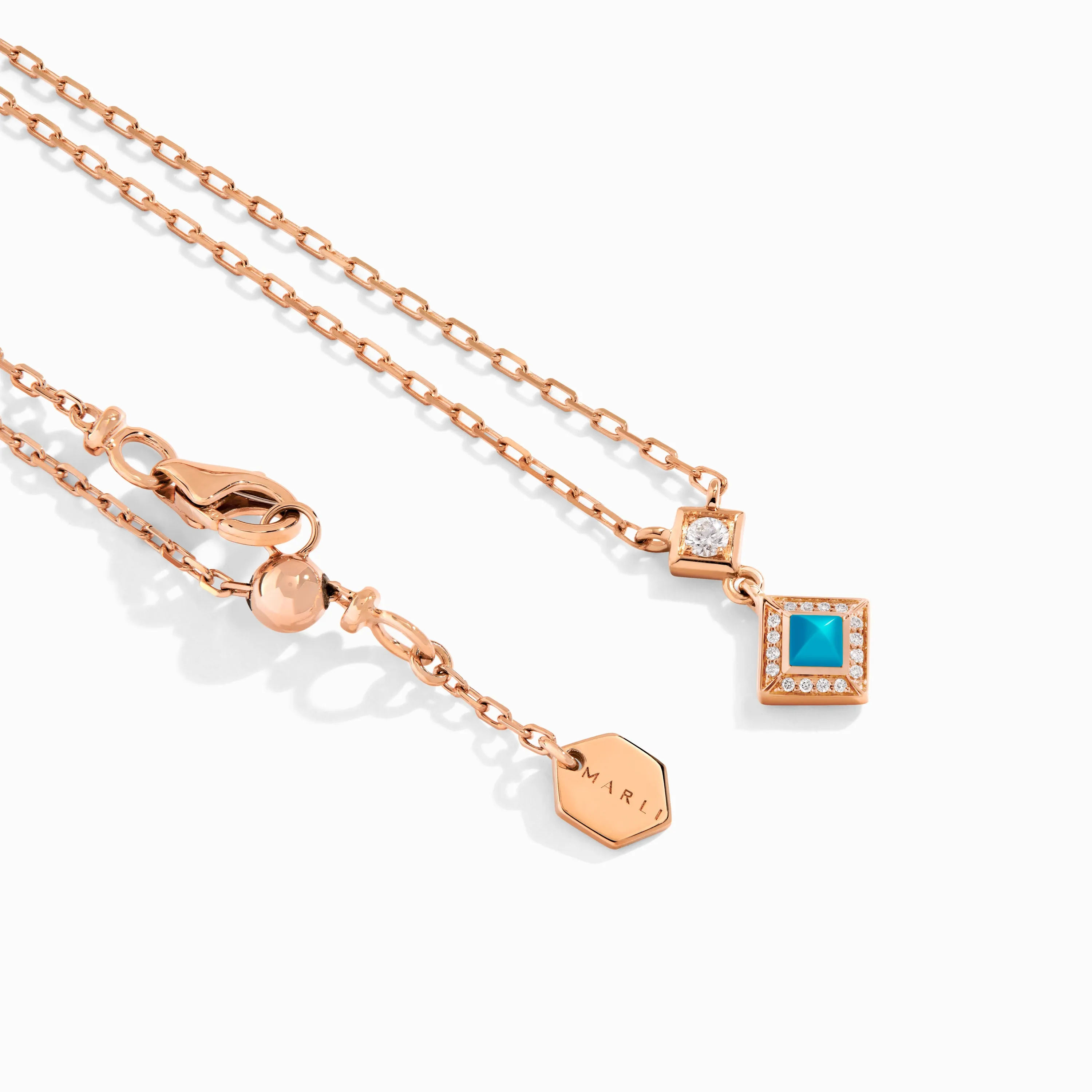 Cleo Lotus Pavé Pendant Necklace