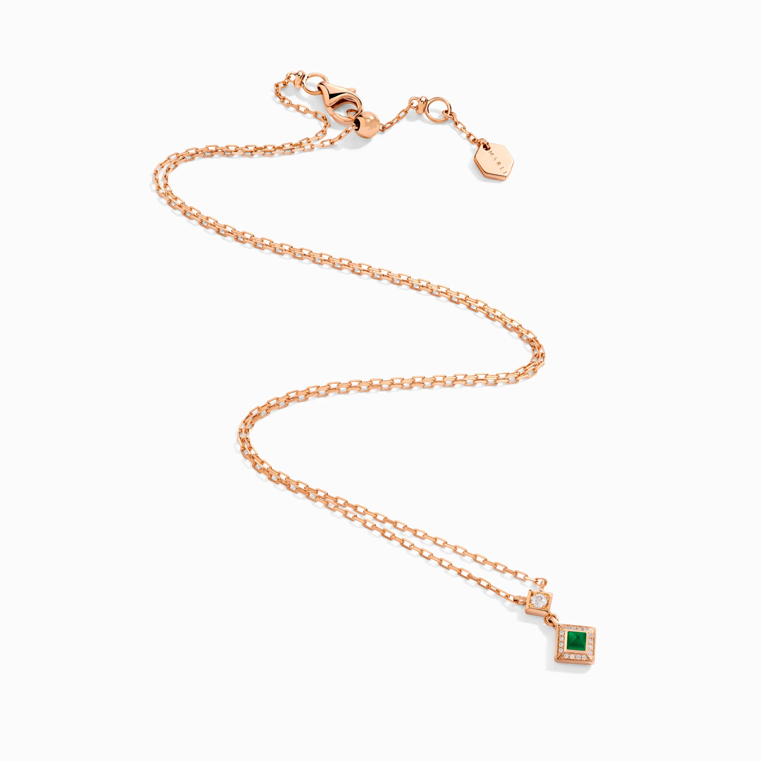Cleo Lotus Pavé Pendant Necklace