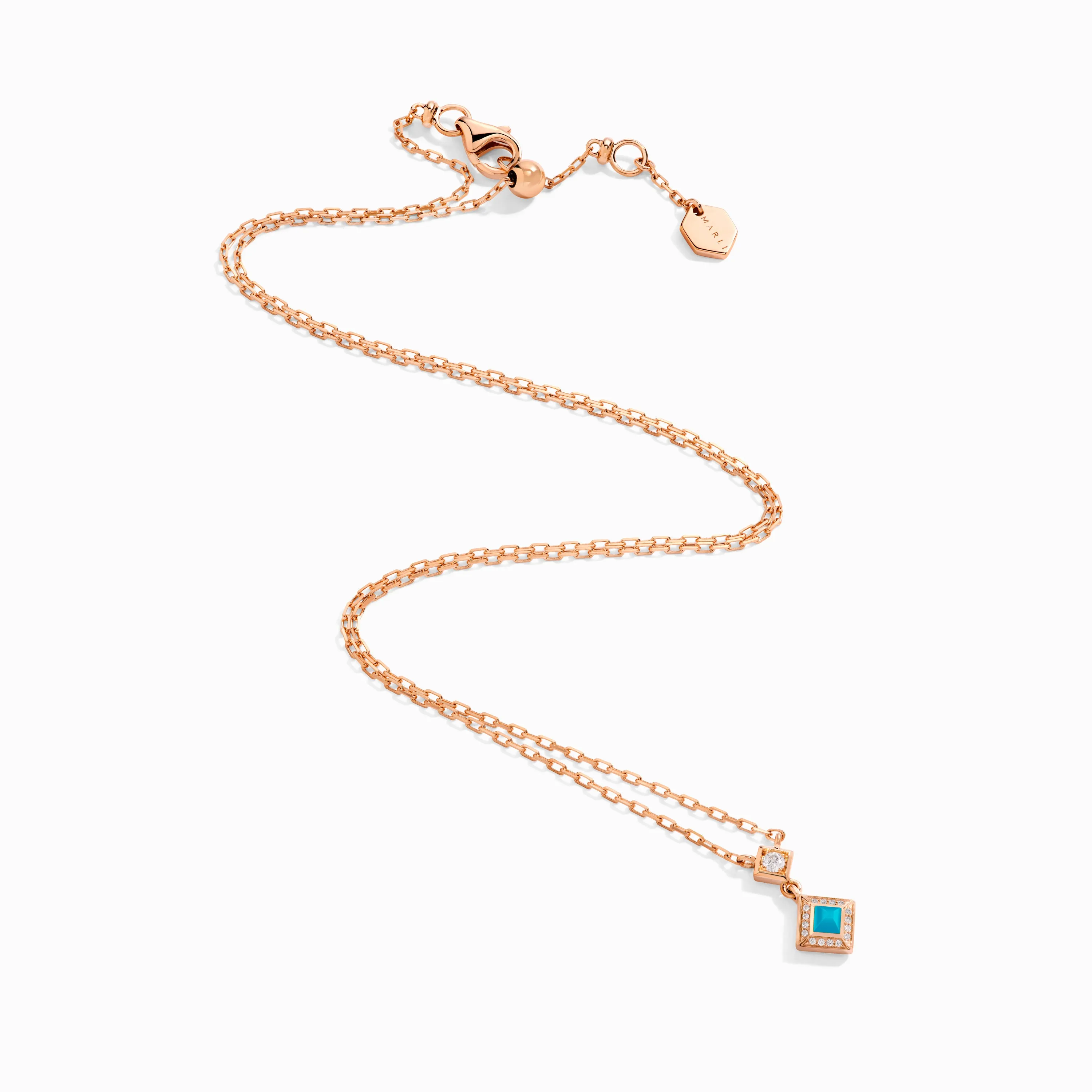 Cleo Lotus Pavé Pendant Necklace