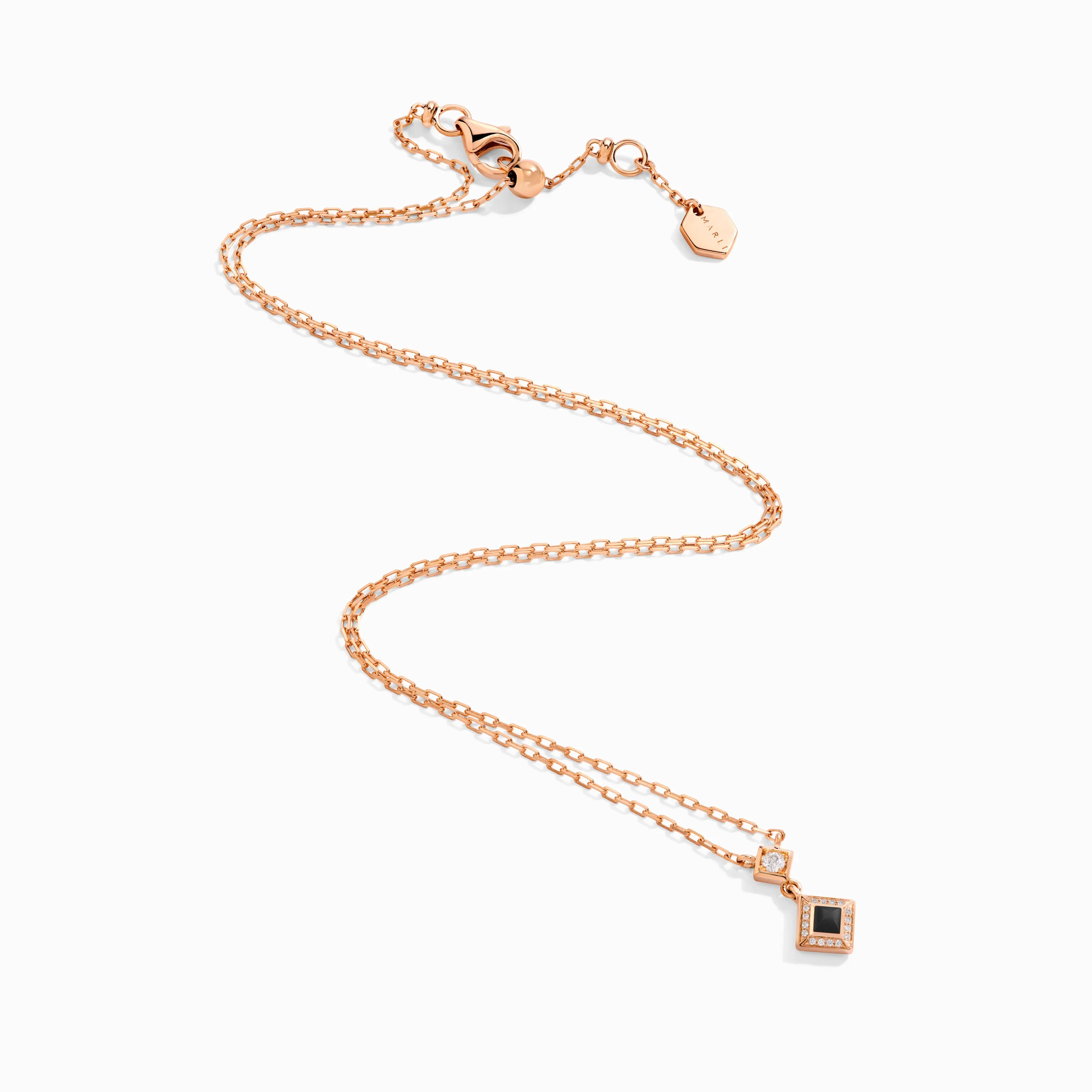 Cleo Lotus Pavé Pendant Necklace