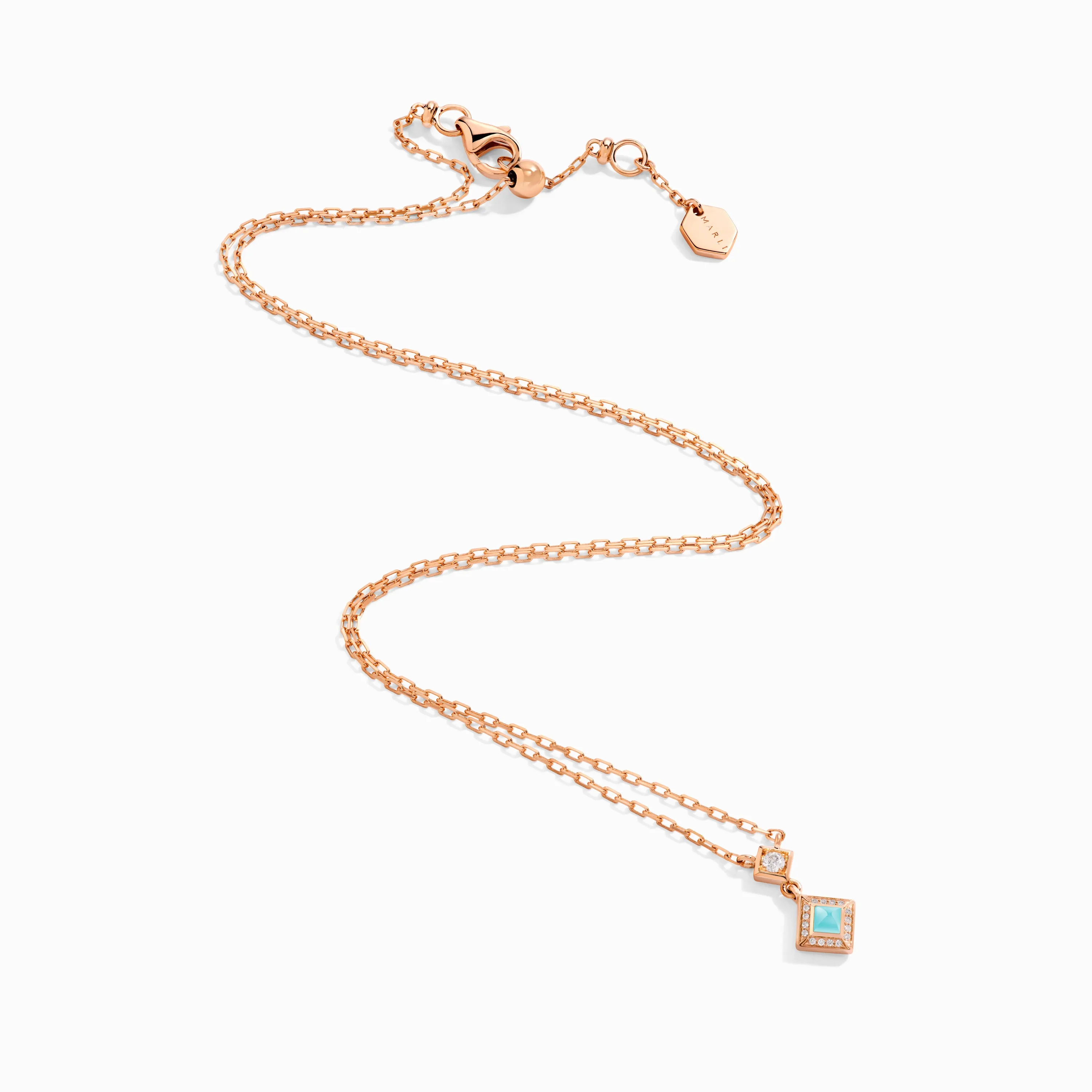 Cleo Lotus Pavé Pendant Necklace
