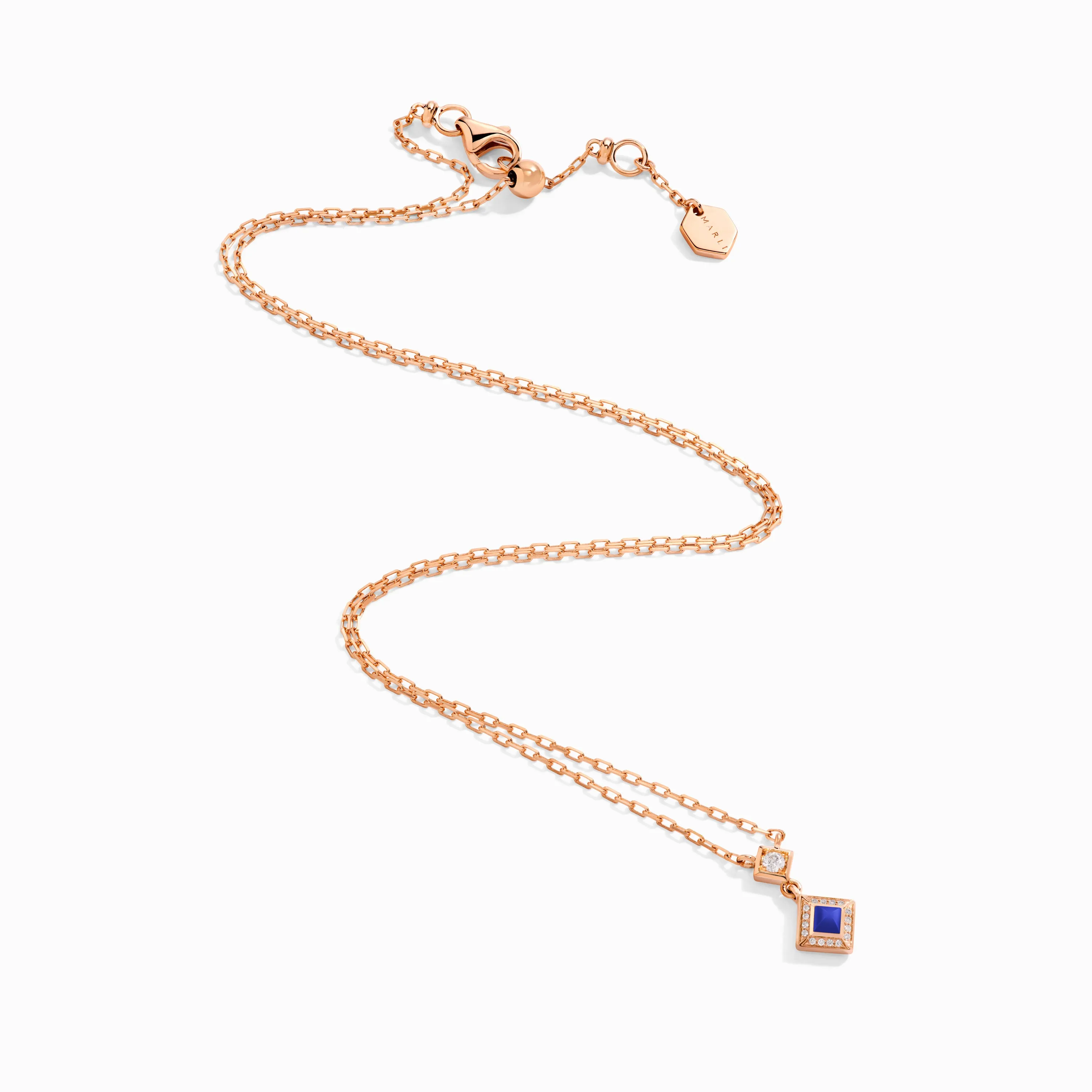 Cleo Lotus Pavé Pendant Necklace