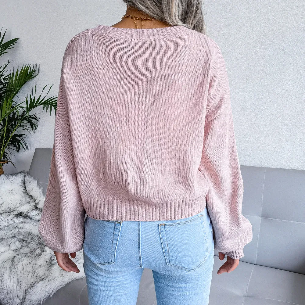 Cloud Knitted Cardigan Sweater Wholesale Women Clothing