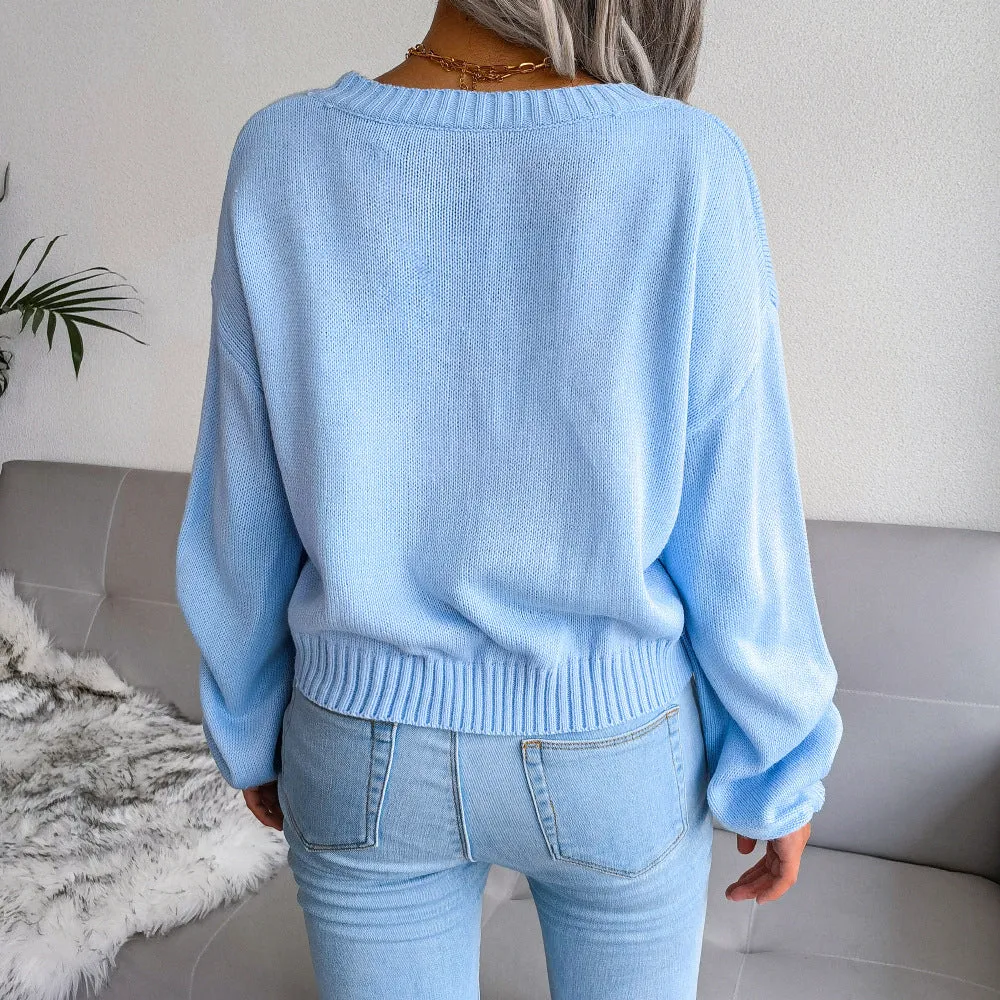 Cloud Knitted Cardigan Sweater Wholesale Women Clothing