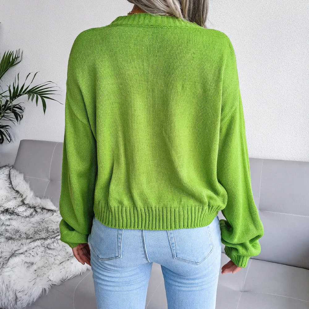 Cloud Knitted Cardigan Sweater Wholesale Women Clothing