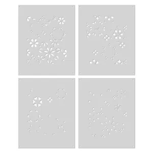 Color Layering Mandala Flower Pattern Stencils