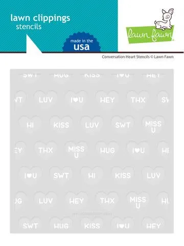 conversation heart stencils