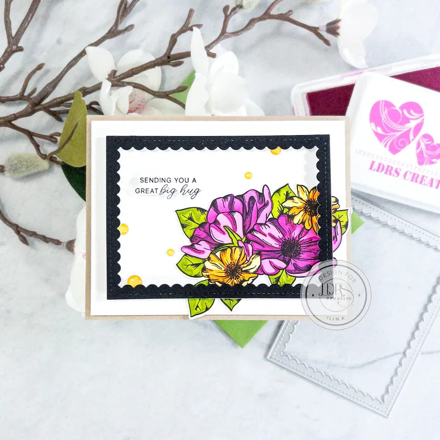 Cosmos Stamps, Dies, and Layering Stencils Bundle