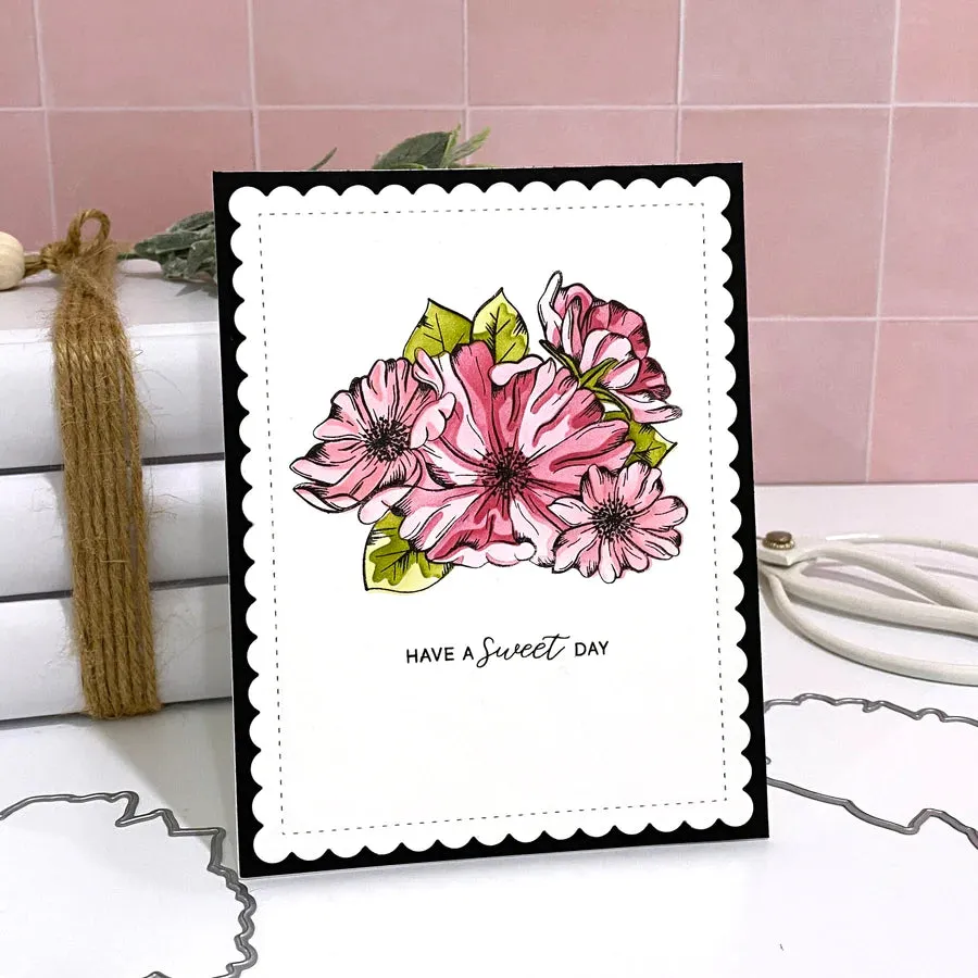Cosmos Stamps, Dies, and Layering Stencils Bundle