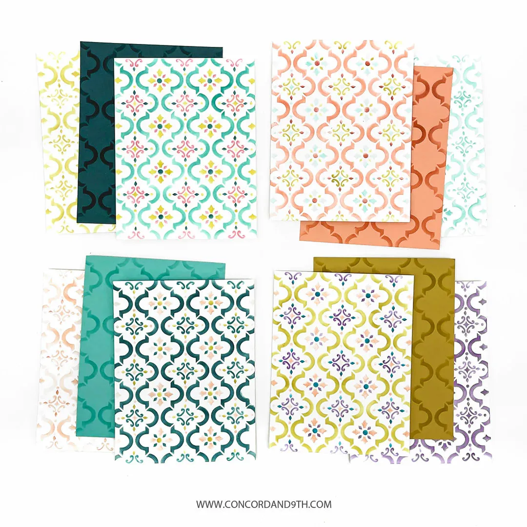Cottage Charm Stencil Pack (4 qty; 4.75 x 6)