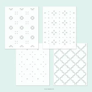 Cottage Charm Stencil Pack (4 qty; 4.75 x 6)