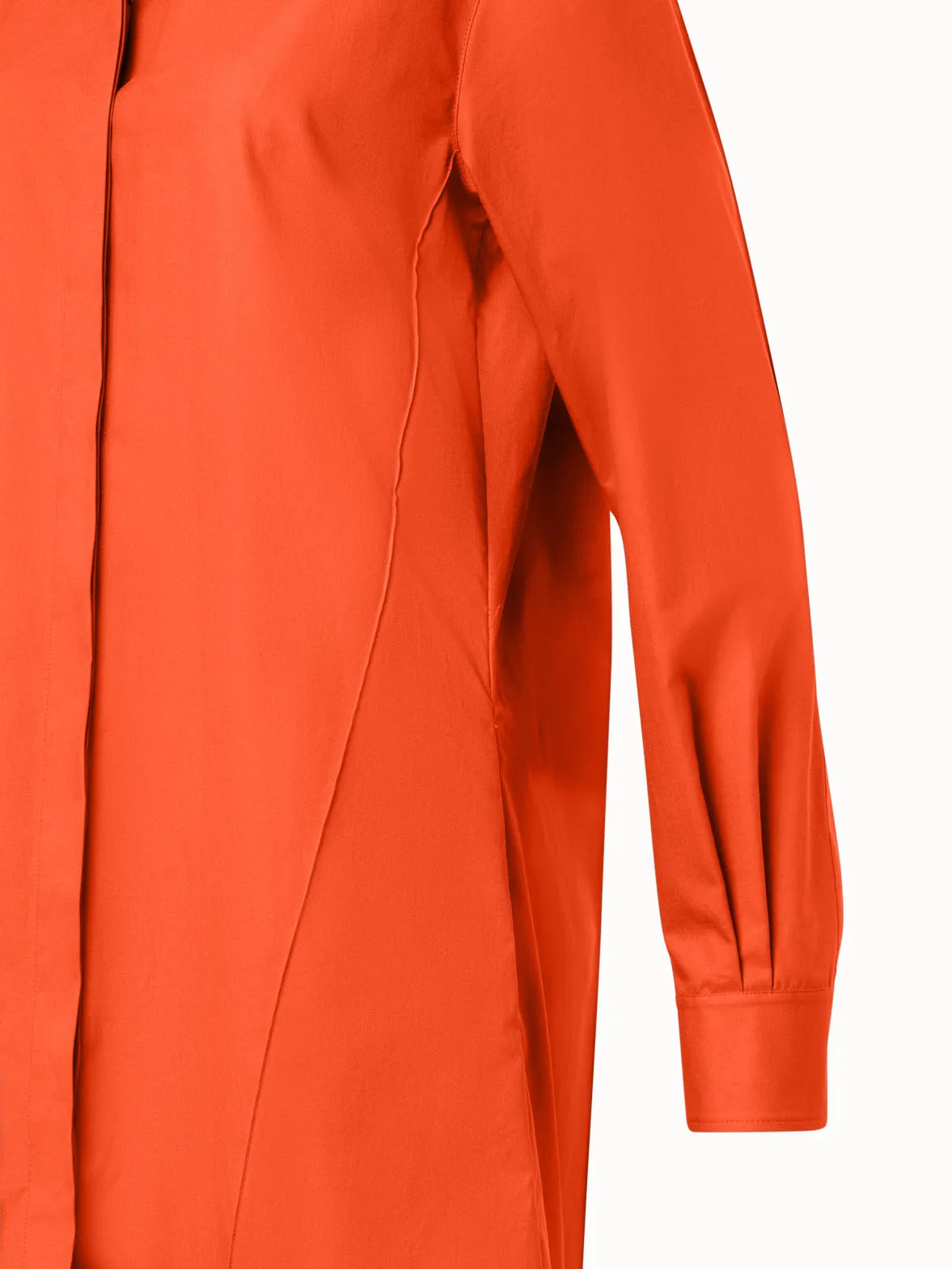 Cotton Gabardine Shirt Dress