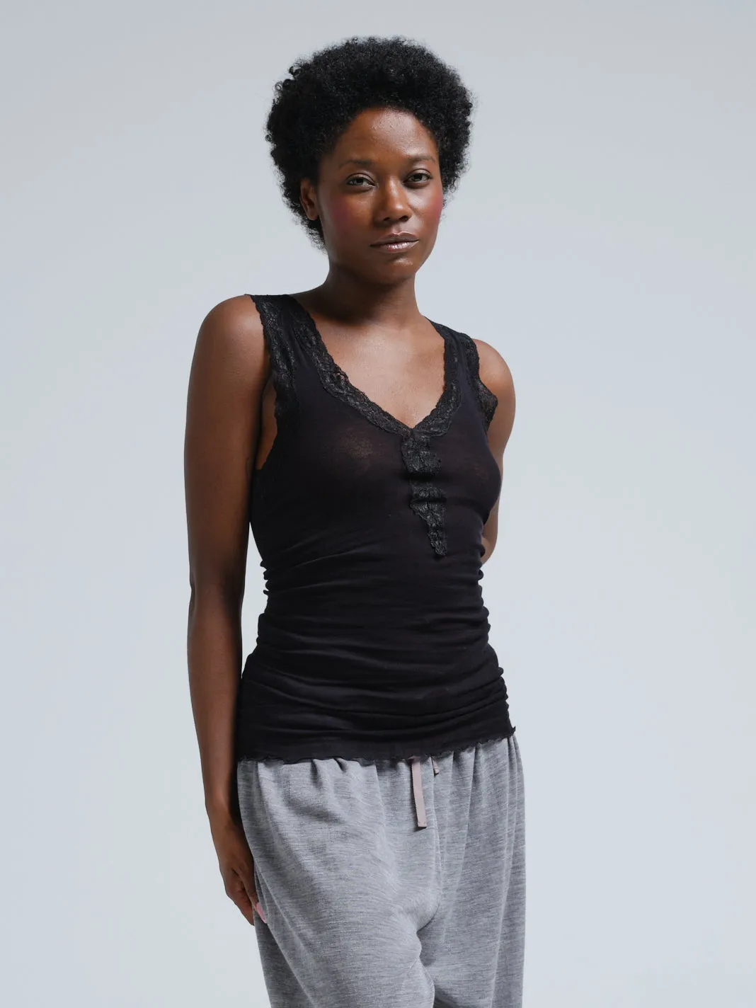 Cotton Lacey | Cotton - Black