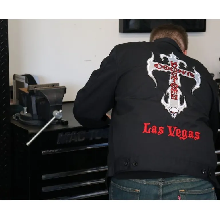 Count's Kustoms Limited Edition Dickies Insulated Eisenhower Shop Jacket Black (Regular & Tall Lengths)