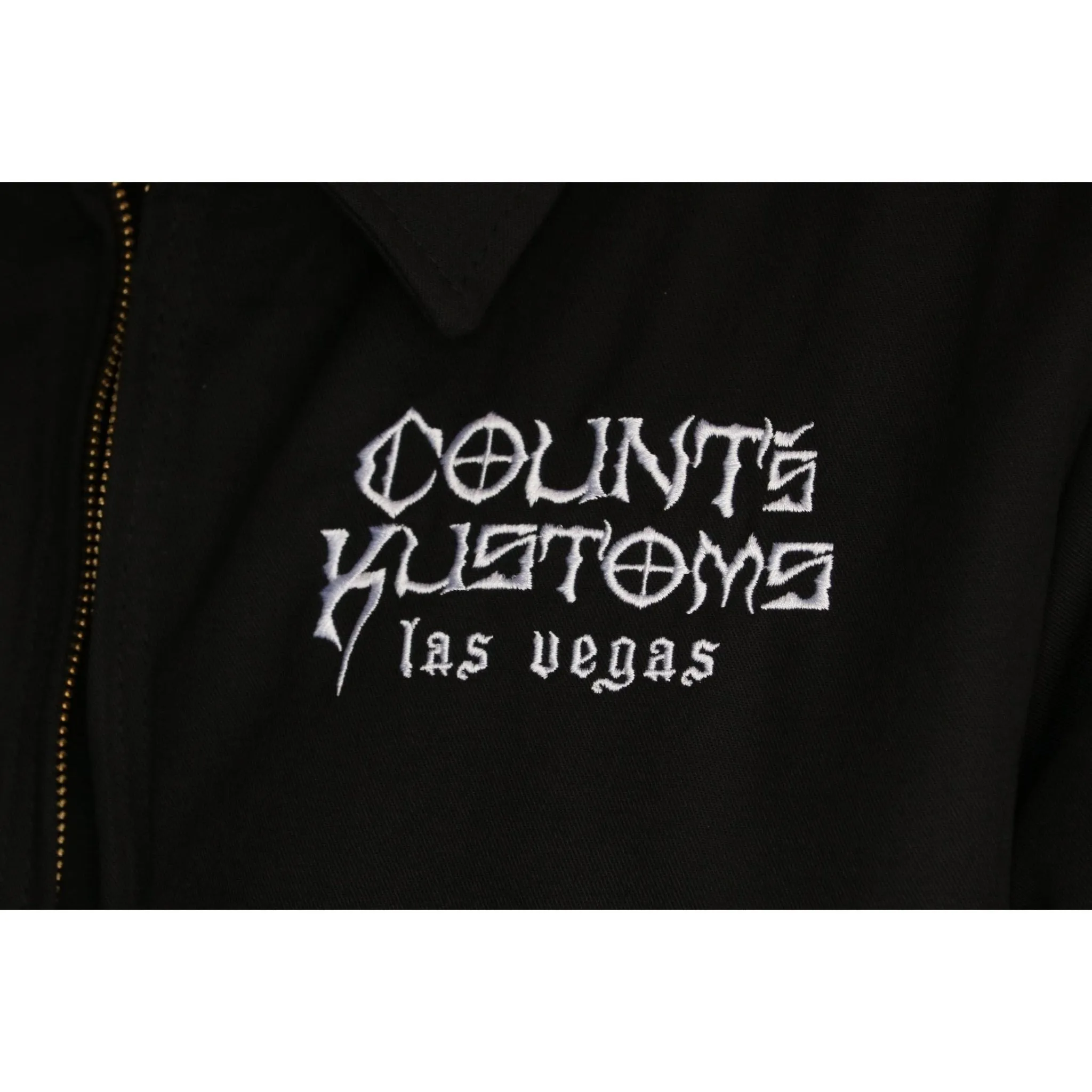 Count's Kustoms Limited Edition Dickies Insulated Eisenhower Shop Jacket Black (Regular & Tall Lengths)