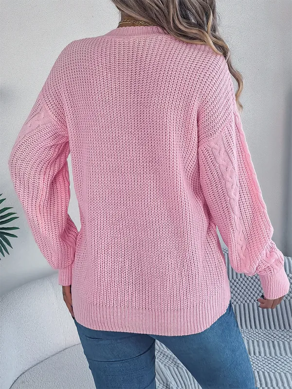 Cozy Cable Knit Cardigan Autumn Layering