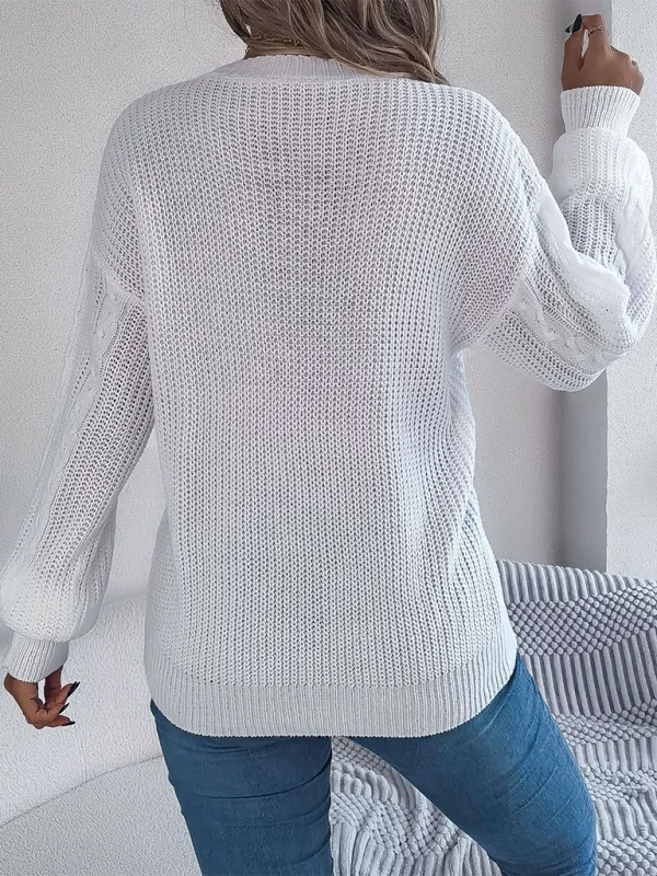 Cozy Cable Knit Cardigan Autumn Layering