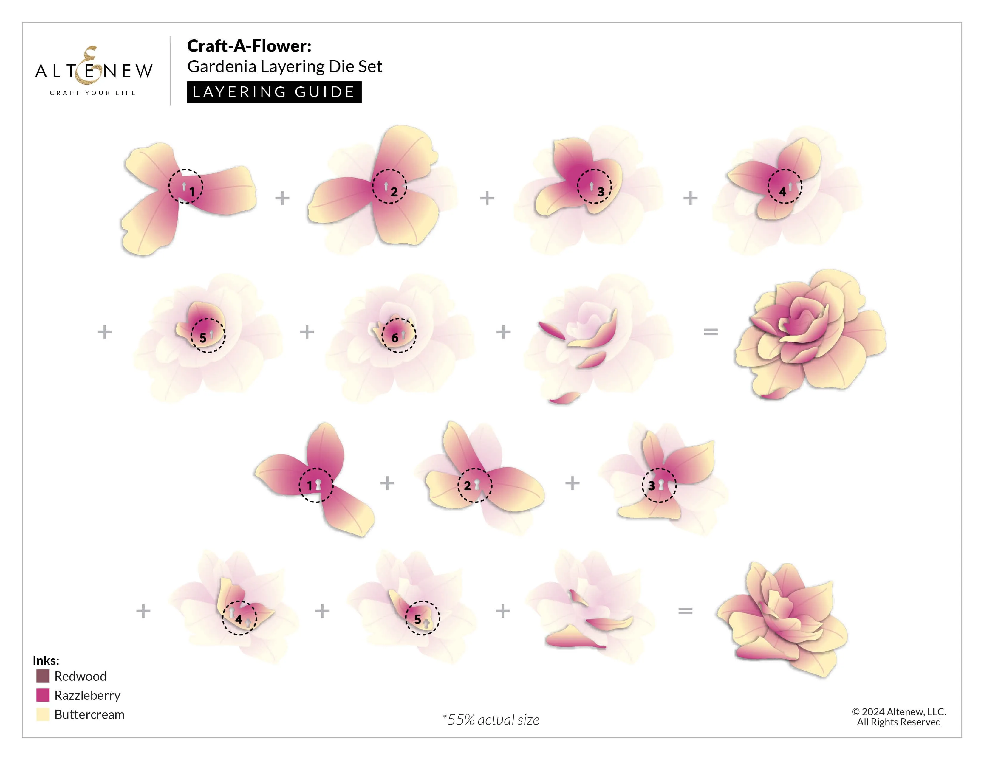 Craft-A-Flower: Gardenia Layering Die Set