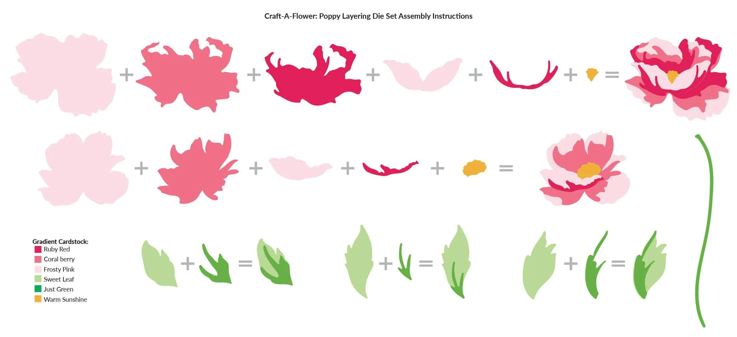 Craft-A-Flower: Poppy Layering Die Set