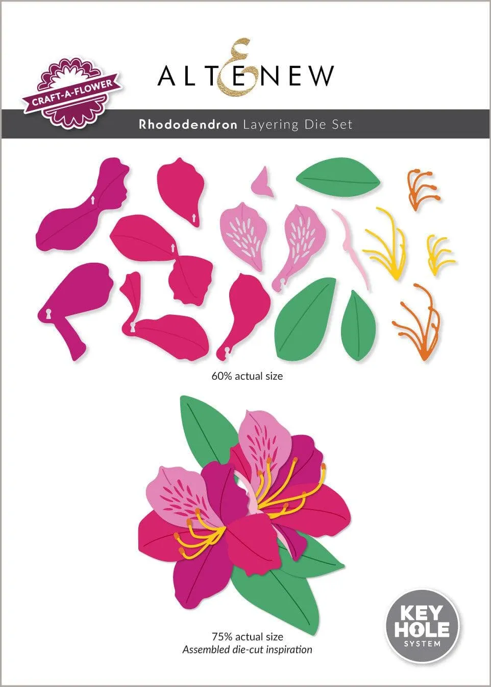 Craft-A-Flower: Rhododendron Layering Die Set