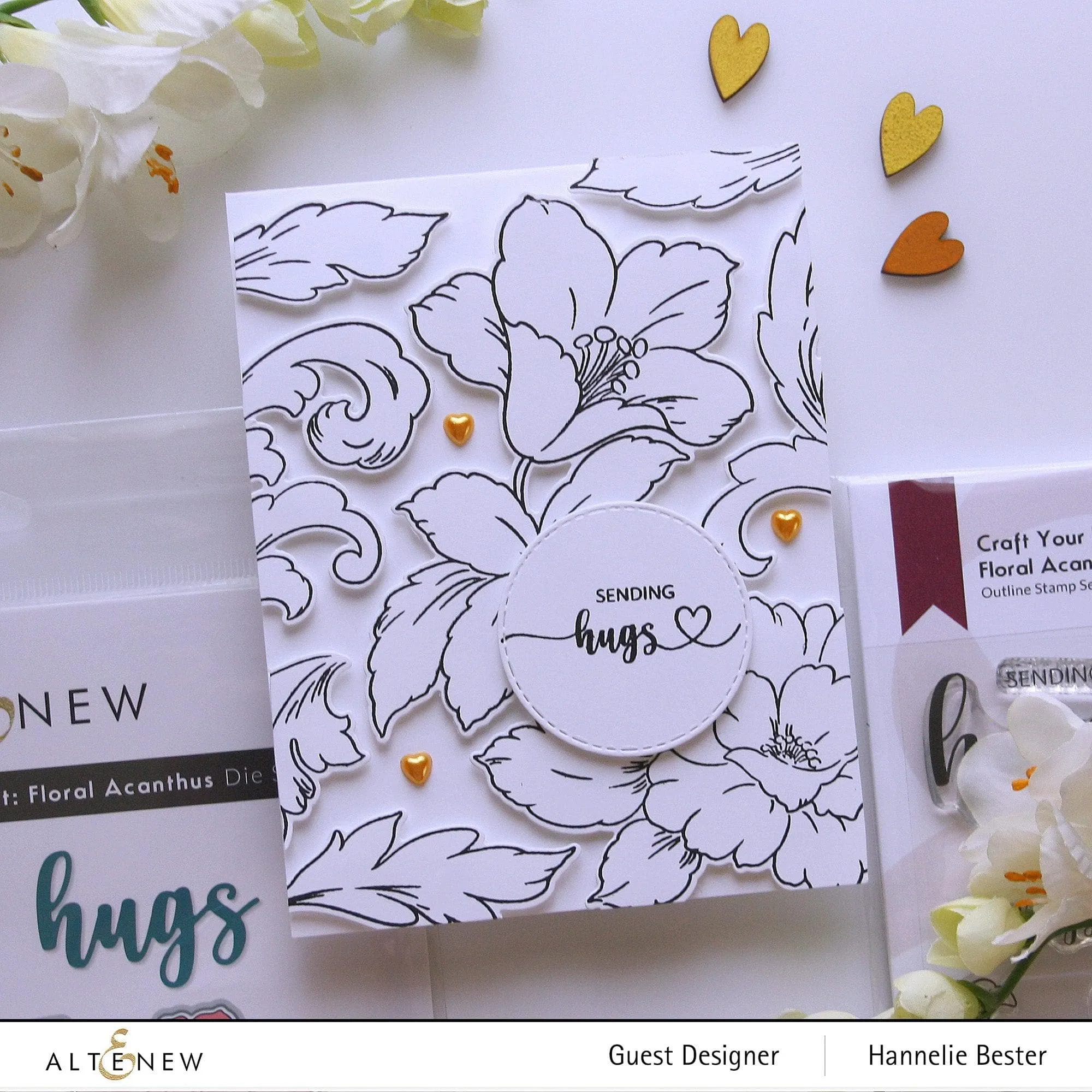 Craft Your Life Project Kit: Floral Acanthus & Add-on Layering Stencil Bundle