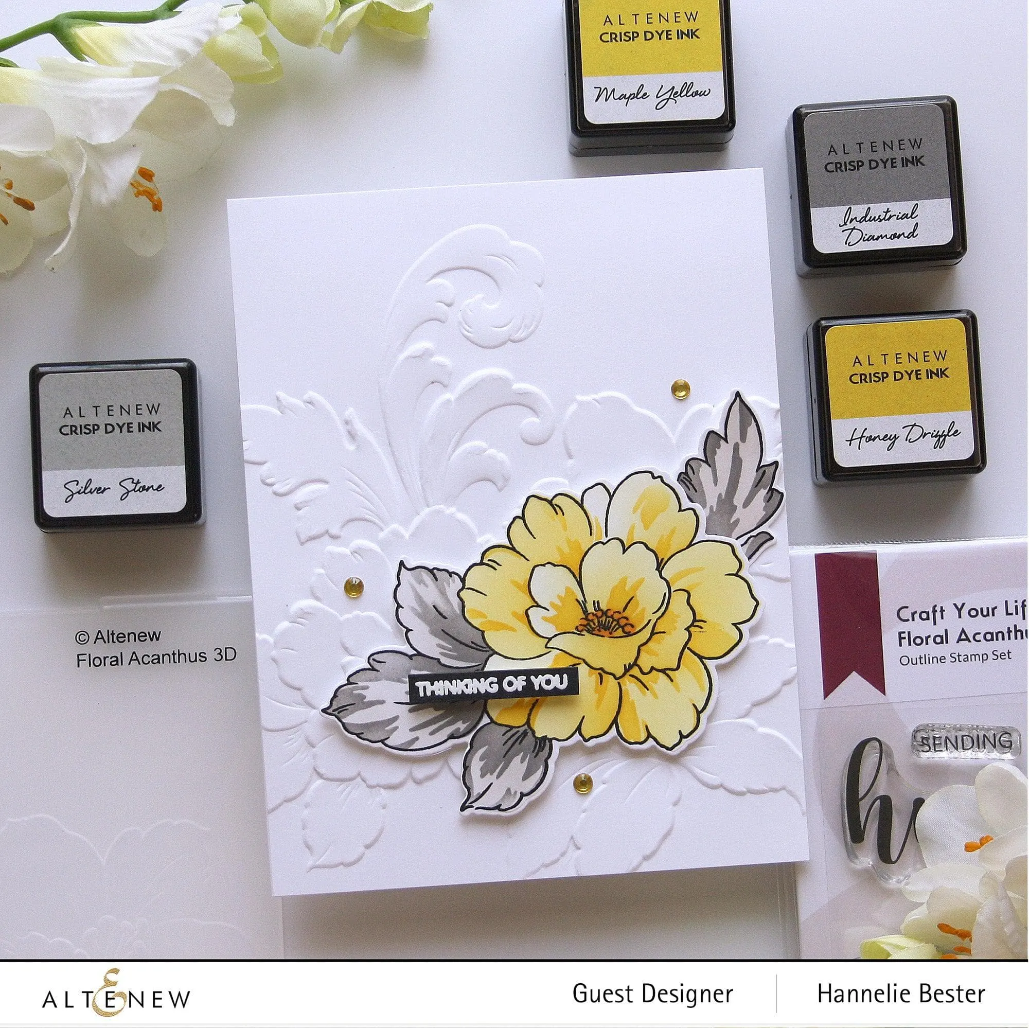 Craft Your Life Project Kit: Floral Acanthus & Add-on Layering Stencil Bundle