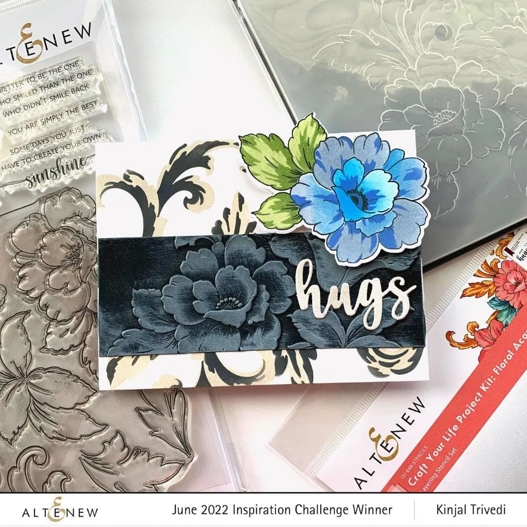 Craft Your Life Project Kit: Floral Acanthus & Add-on Layering Stencil Bundle