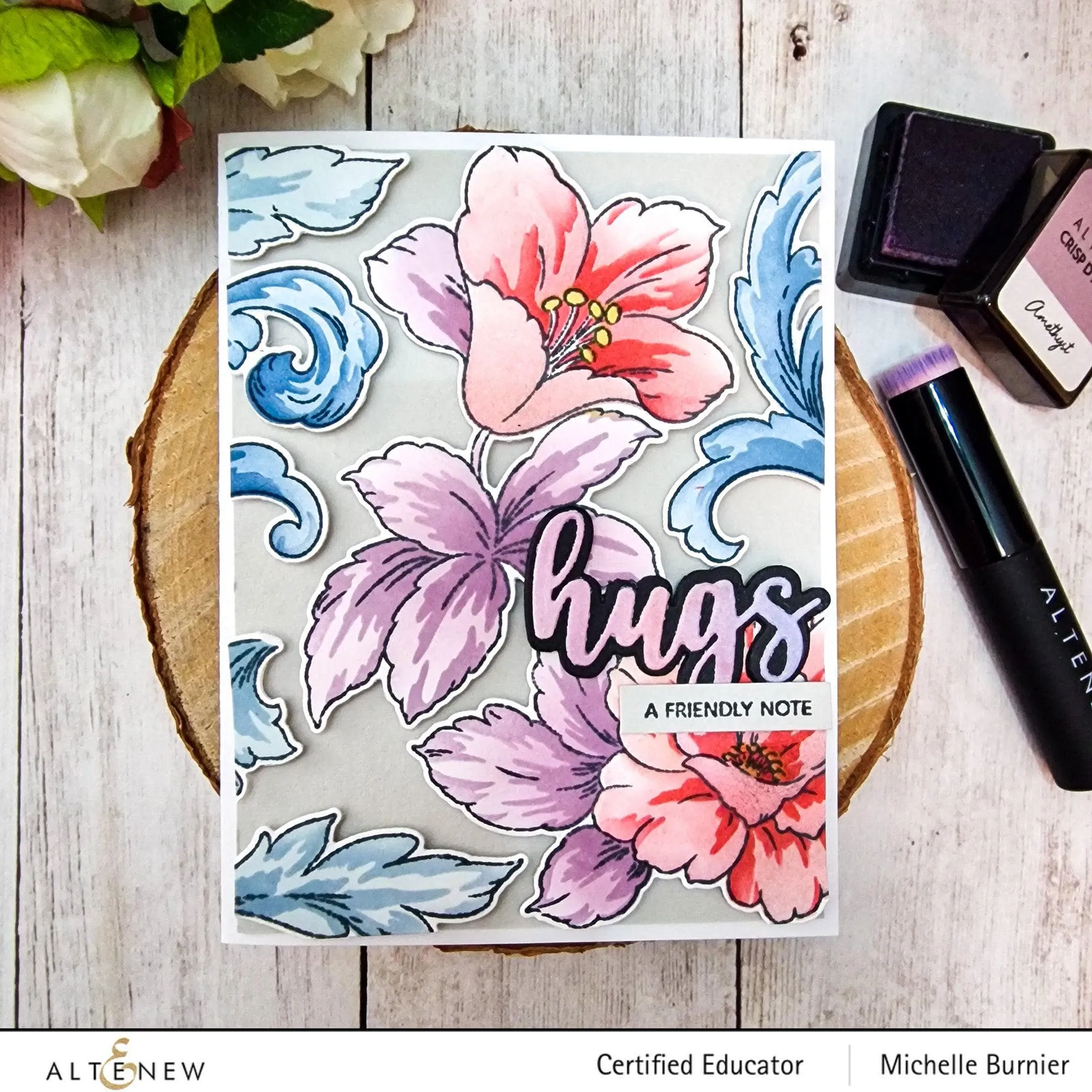 Craft Your Life Project Kit: Floral Acanthus & Add-on Layering Stencil Bundle