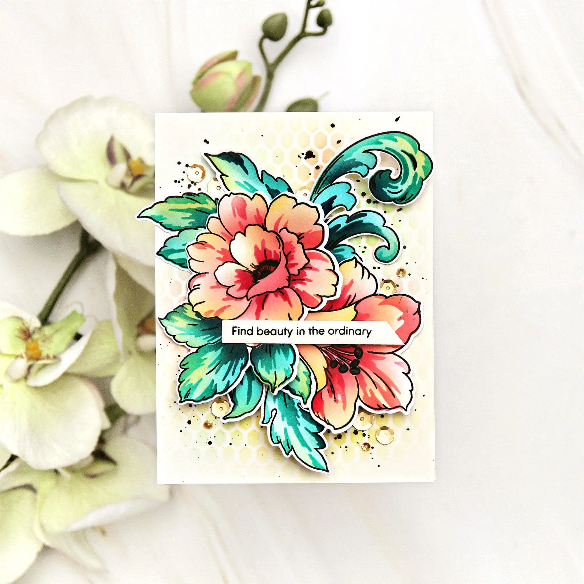 Craft Your Life Project Kit: Floral Acanthus & Add-on Layering Stencil Bundle