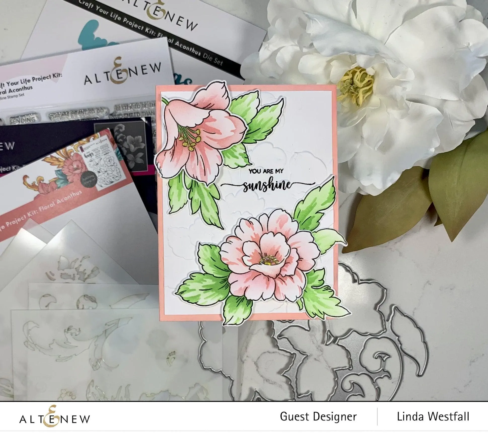 Craft Your Life Project Kit: Floral Acanthus & Add-on Layering Stencil Bundle