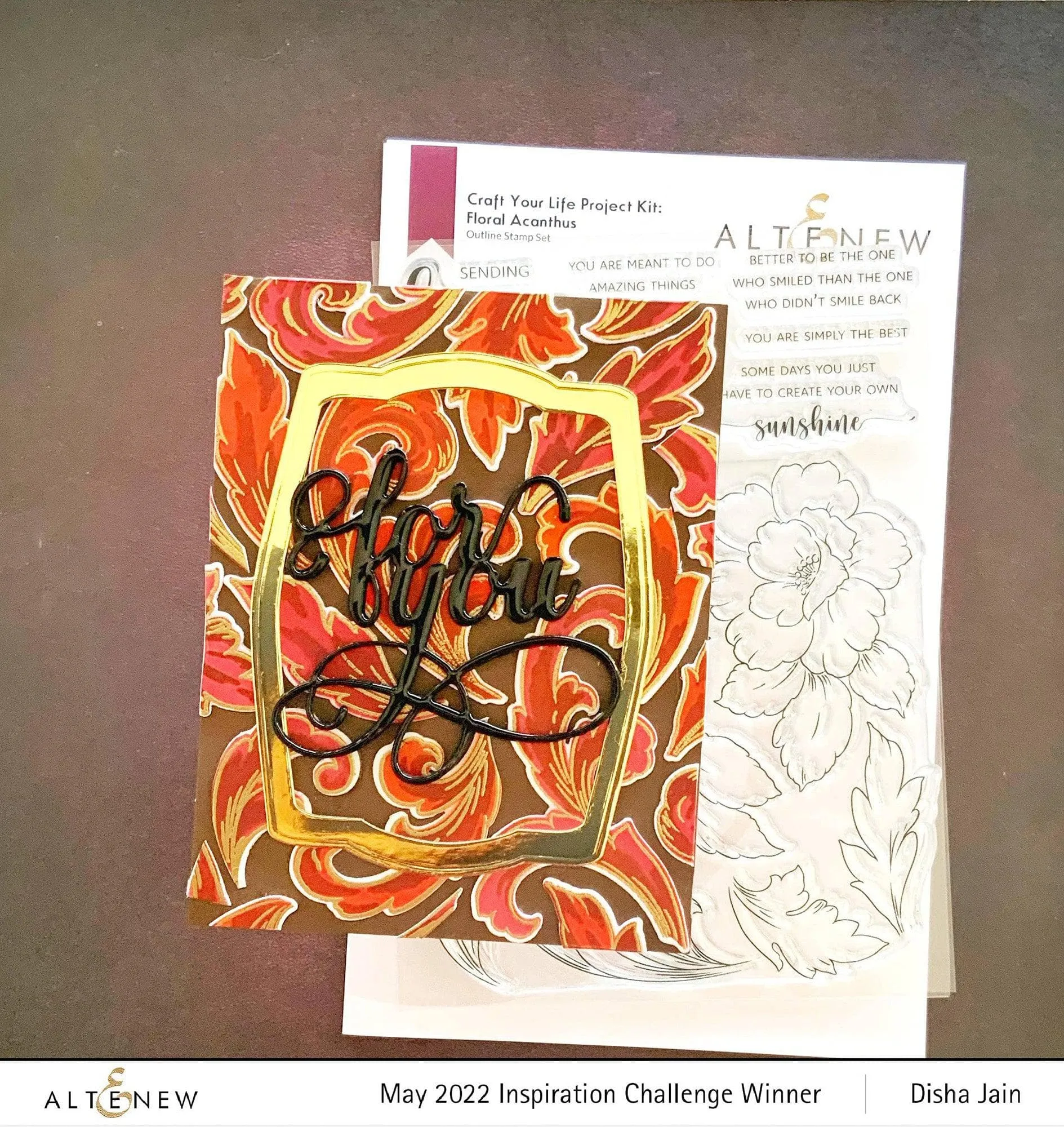 Craft Your Life Project Kit: Floral Acanthus & Add-on Layering Stencil Bundle