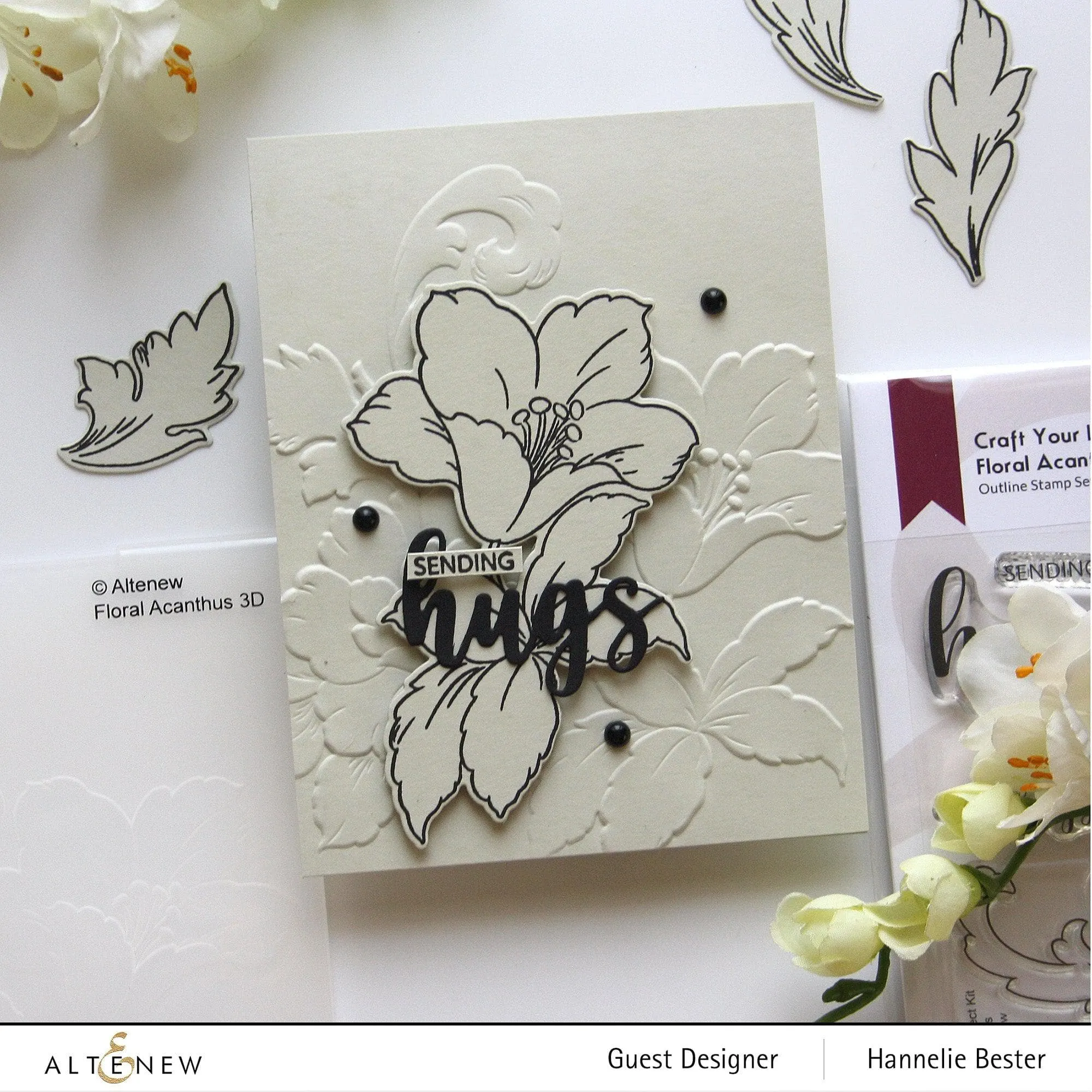 Craft Your Life Project Kit: Floral Acanthus & Add-on Layering Stencil Bundle