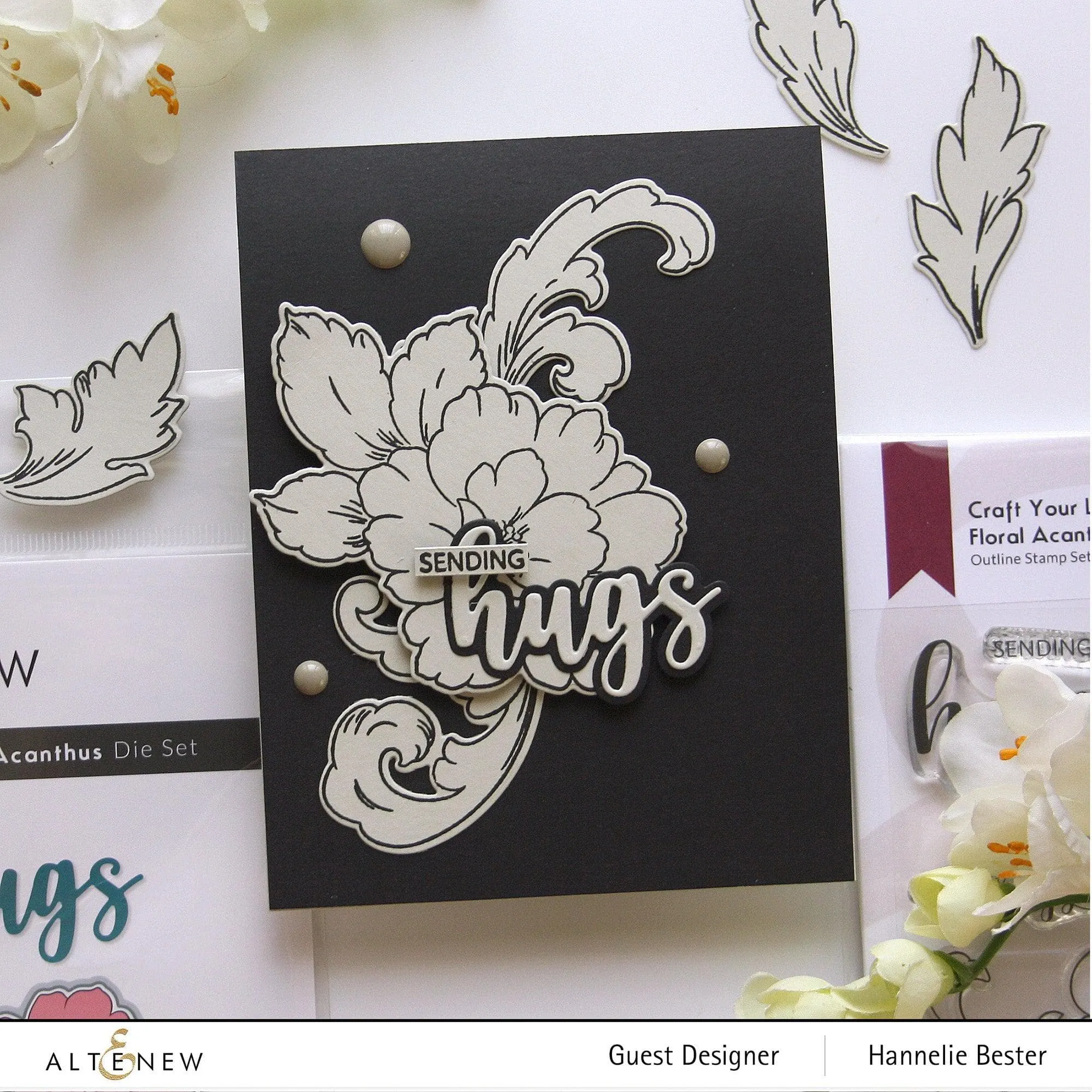 Craft Your Life Project Kit: Floral Acanthus & Add-on Layering Stencil Bundle