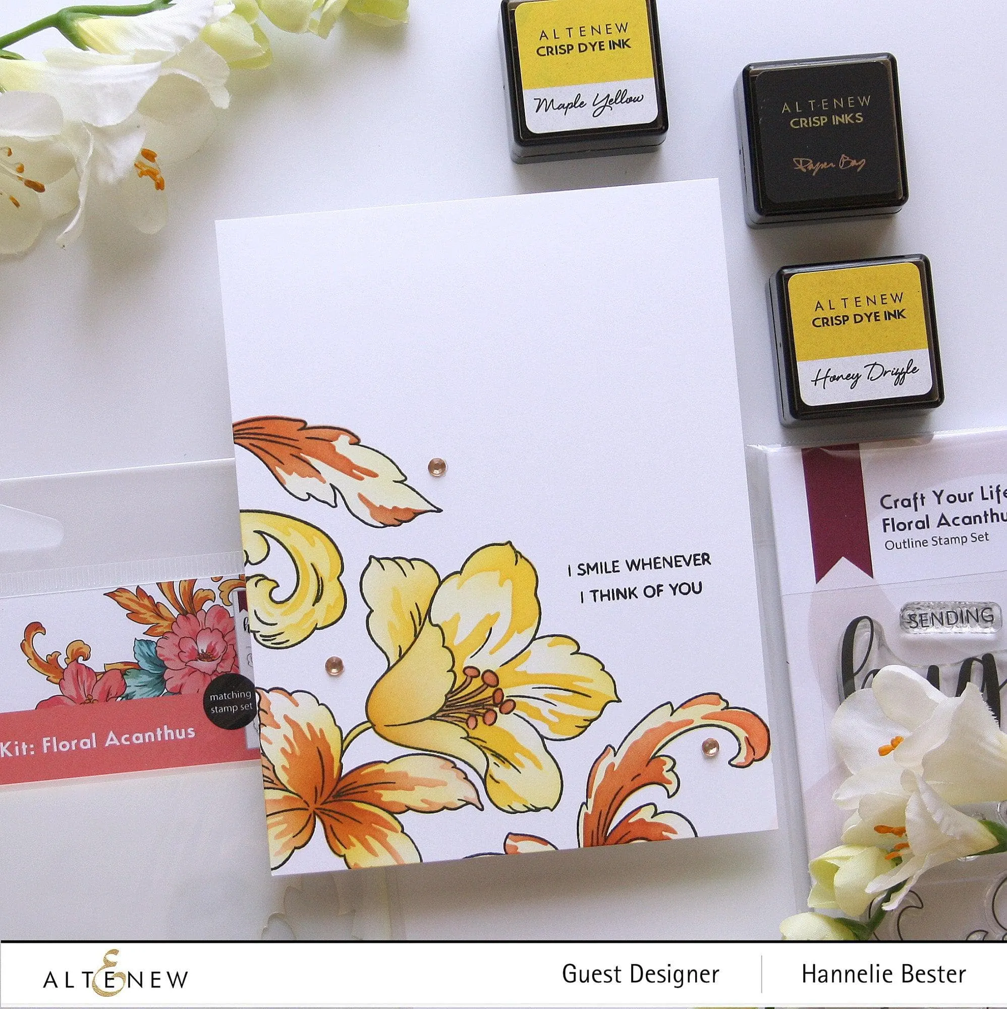 Craft Your Life Project Kit: Floral Acanthus & Add-on Layering Stencil Bundle