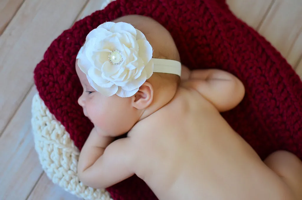 Cranberry red newborn baby layering bump blanket