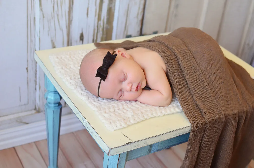 Cream newborn baby layering bump blanket