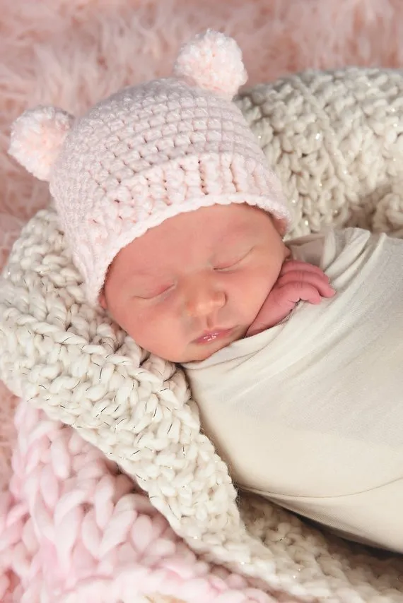 Cream sparkle newborn baby layering bump blanket