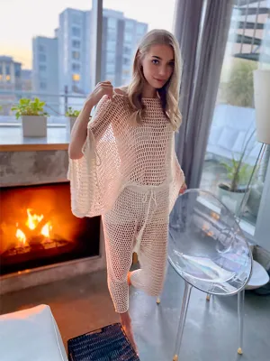 Crochet Drape Sleeve Top