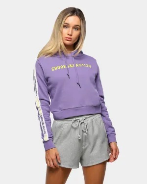 Crooks & Castles Women's Illuminate Cropped Hoodie Purple