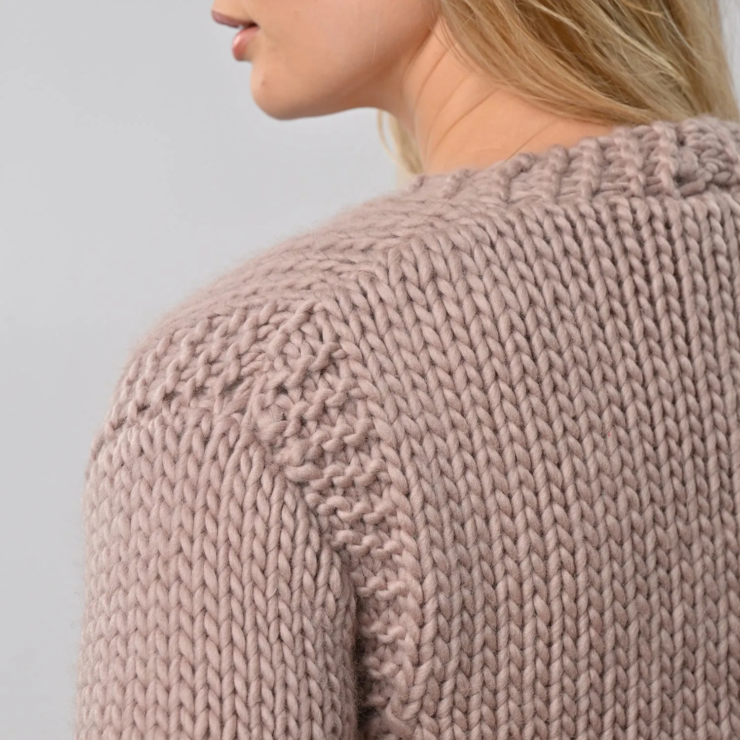 Cropped Cardigan Knitting Kit