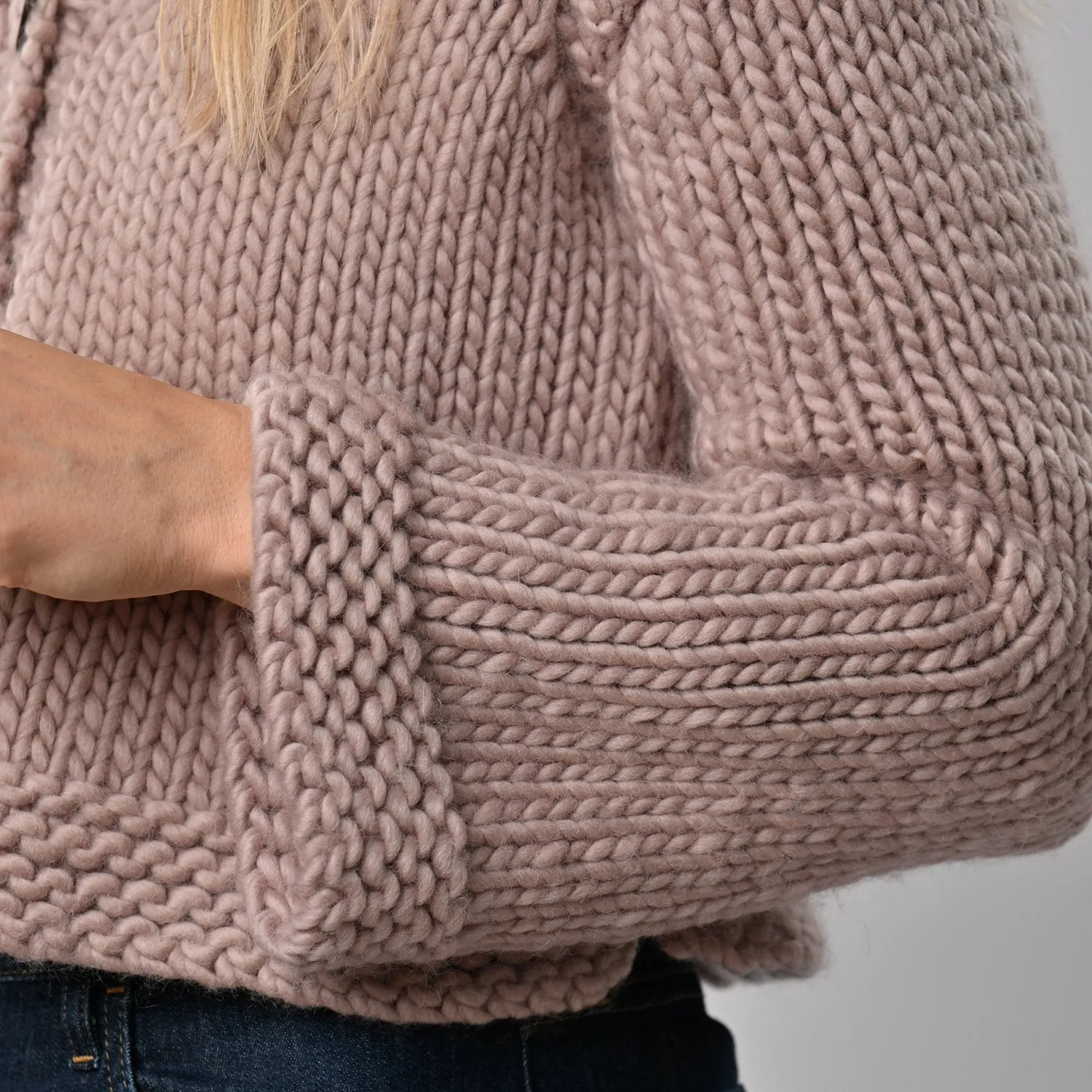 Cropped Cardigan Knitting Kit